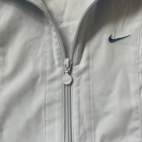 Nike Women’s Track Jacket Light Blue White | Y2K Retro Windbreaker Style Size S - Picture 5 of 11